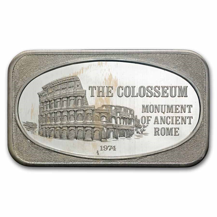 1 oz Silver Bar - The Colosseum (U.S. Silver Corporation)