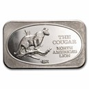 1 oz Silver Bar - The Cougar (U.S. Silver Corporation)
