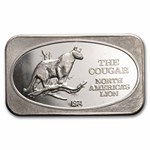1 oz Silver Bar - The Cougar (U.S. Silver Corporation)