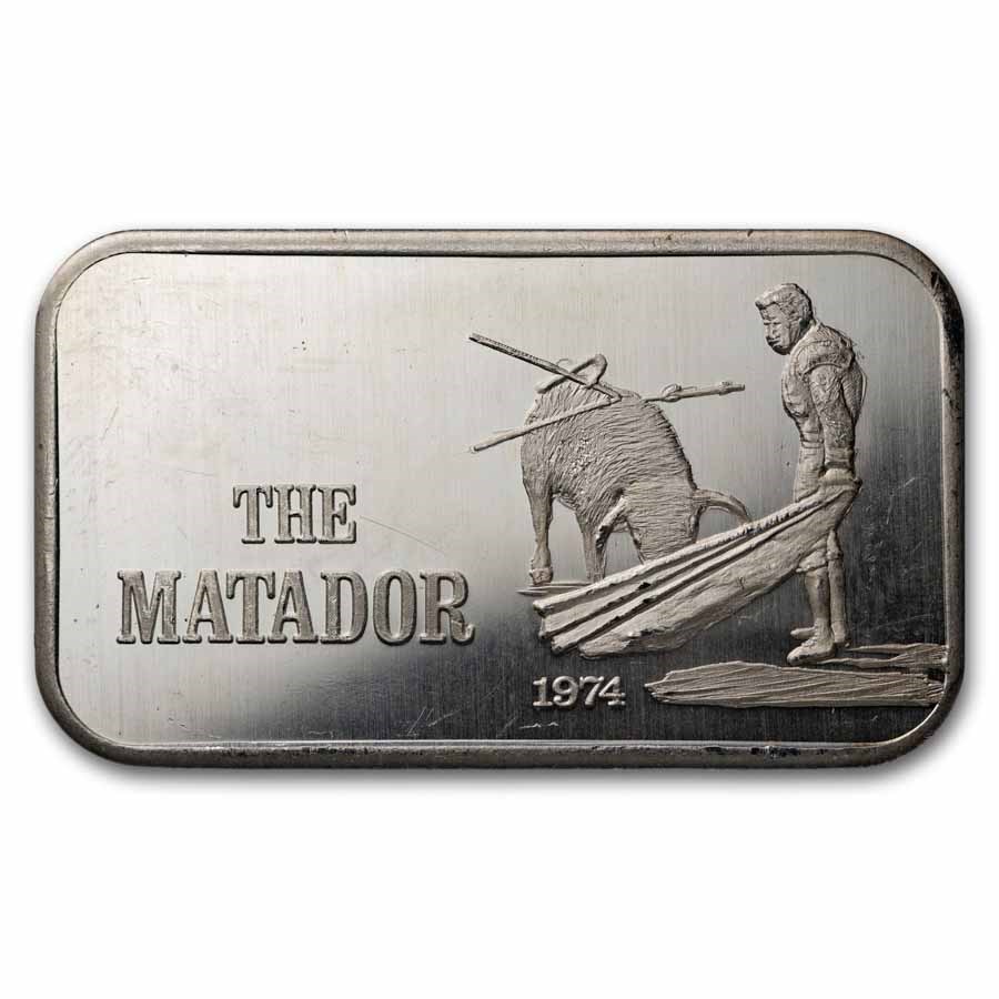 1 oz Silver Bar - The Matador (U.S. Silver Corporation/Mark IV)