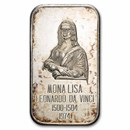 1 oz Silver Bar - The Mona Lisa (U.S. Silver Corporation)
