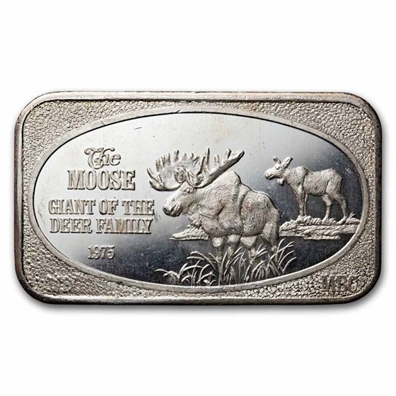 1 oz Silver Bar - The Moose (U.S. Silver Corporation)