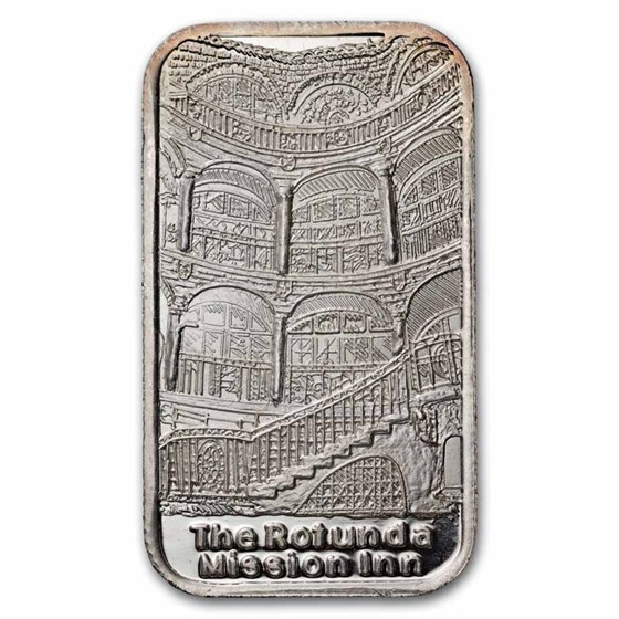 1 oz Silver Bar - The Rotunda Mission Inn (Golden State Mint)