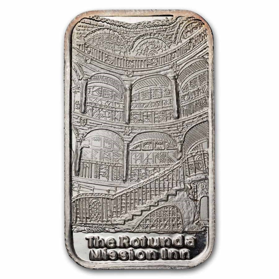 1 oz Silver Bar - The Rotunda Mission Inn (Golden State Mint)