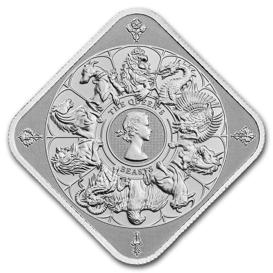 1 oz Silver Bar - The Royal Mint Queen's Beast Completer Bar