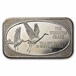 1 oz Silver Bar - The Whooping Crane (U.S. Silver Corporation)