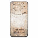 1 oz Silver Bar - Vintage Colonial (w/Double Stamp)