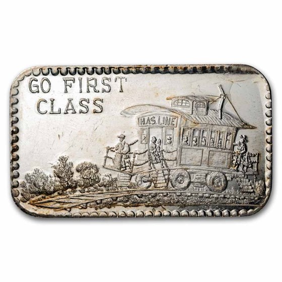 1 oz Silver Bar - Vintage Doyle's Coin Palace (Random Motif)
