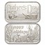 1 oz Silver Bar - Vintage SilverTowne (Holiday, Random Motif)