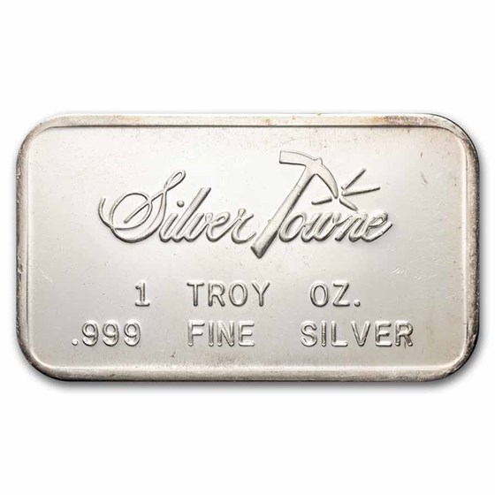 1 oz Silver Bar - Vintage SilverTowne (No Prospector)