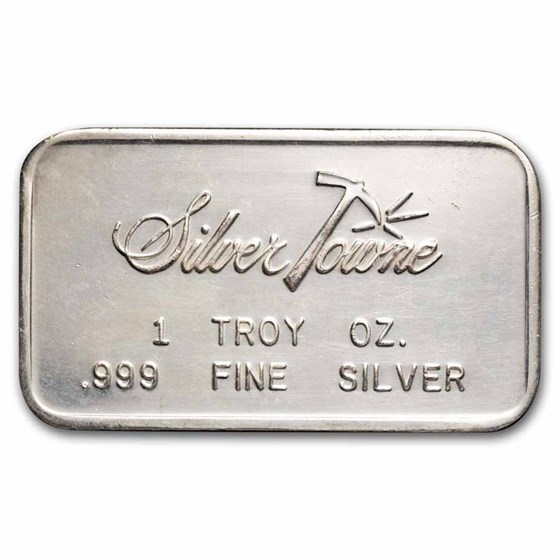 1 oz Silver Bar - Vintage SilverTowne (Random Motif) 1 oz Silver Bar - Vintage SilverTowne (Random Motif)