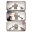 1 oz Silver Bar - Vintage Watergate 3-Bar Elephant Set