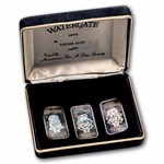 1 oz Silver Bar - Watergate 3-Bar Set (w/Damaged Box)