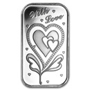 1 oz Silver Bar - With Love