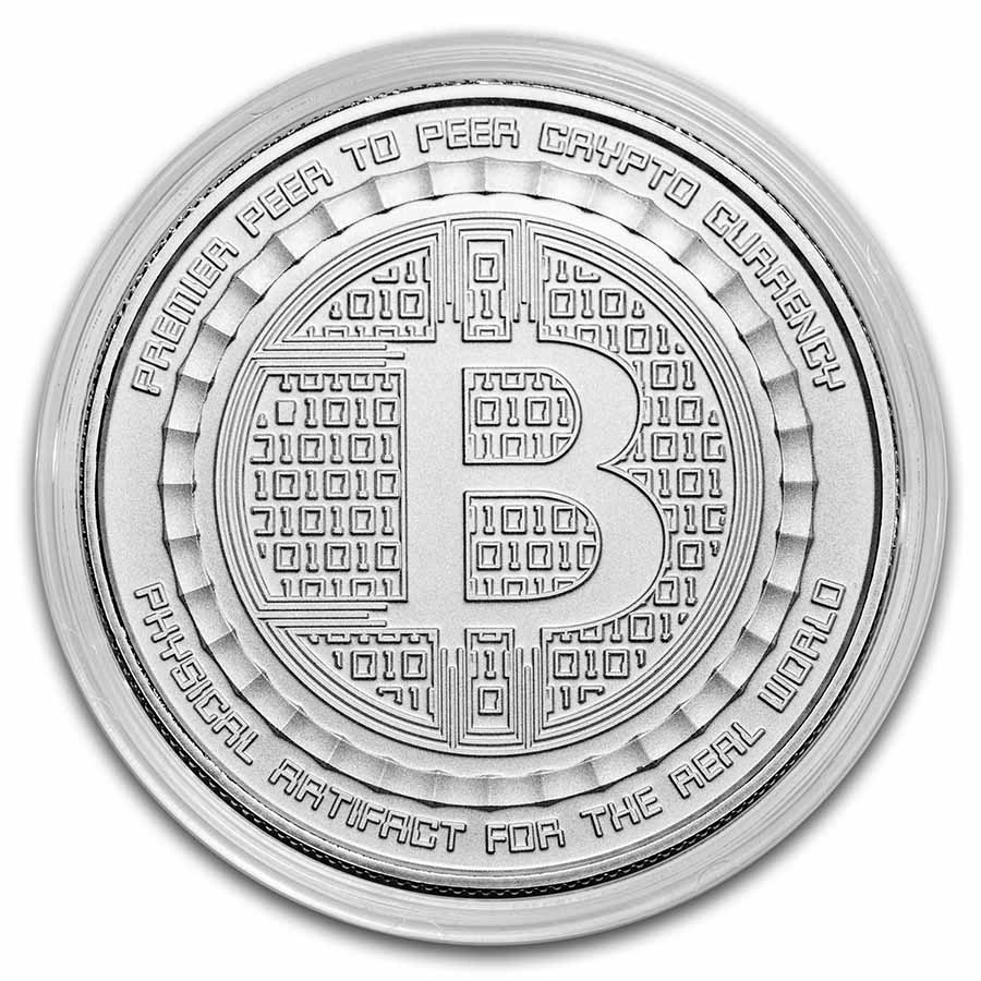 1 oz Silver BU Round - Bitcoin Value Conversion | QR Code | eBay