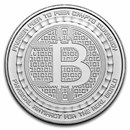 1 oz Silver BU Round - Bitcoin Value Conversion | QR Code