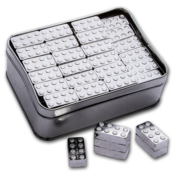 Buy 120 x 1 oz Silver Building Block Bar Master Pack | APMEX