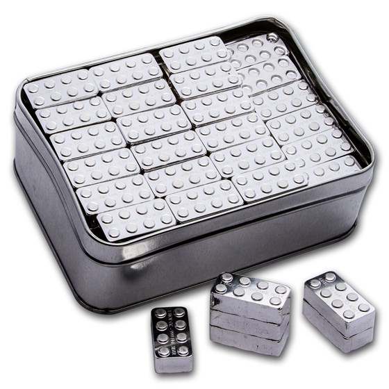 Buy 120 x 1 oz Silver Building Block Bar Master Pack APMEX