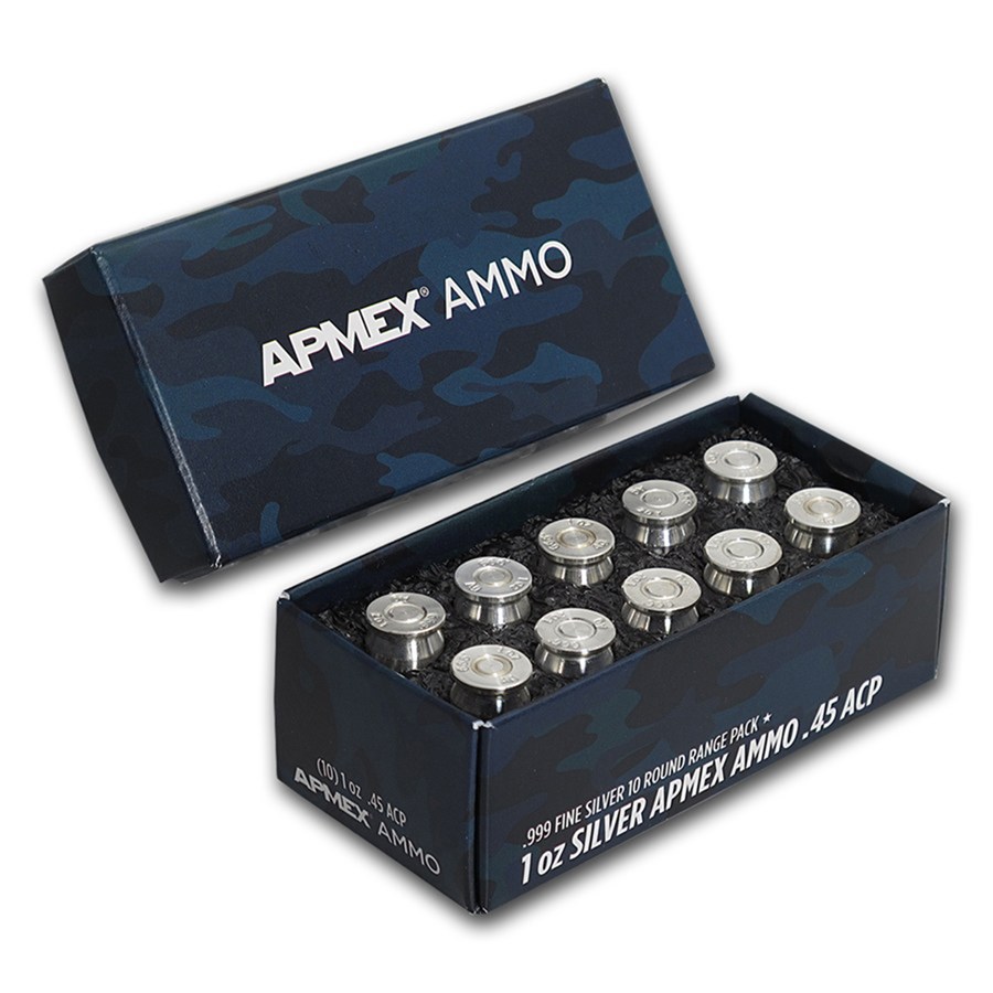 1 oz Silver Bullet - .45 Caliber ACP 10-Round Range Pack