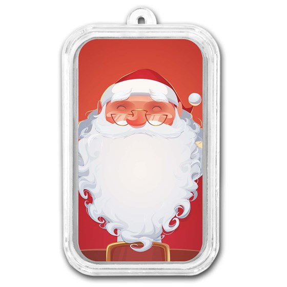 1 oz Silver Colorized Bar - APMEX (Classic Santa Claus) 1 oz Silver Colorized Bar - APMEX (Classic Santa Claus)