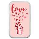 1 oz Silver Colorized Bar - APMEX (Gift of Love)