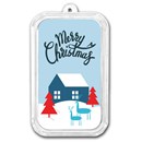 1 oz Silver Colorized Bar - APMEX (Merry Christmas, Cozy Cottage)