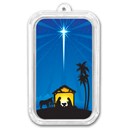1 oz Silver Colorized Bar - APMEX (Nativity of Jesus)