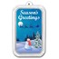 1 oz Silver Colorized Bar - APMEX (Season's Greetings Snowman)