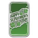 1 oz Silver Colorized Bar - APMEX (St. Patrick’s Day, Shamrocks)