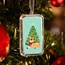 1 oz Silver Colorized Bar - Deer Laying Under Christmas Tree