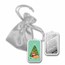 1 oz Silver Colorized Bar - Deer Laying Under Christmas Tree