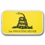 1 oz Silver Colorized Bar - "Don't Tread on Me" Gadsden Flag