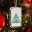 1 oz Silver Colorized Bar - Folk Art Christmas Tree