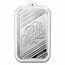 1 oz Silver Colorized Bar - Folk Art Christmas Tree
