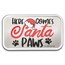 1 oz Silver Colorized Bar - Here Comes Santa Paws