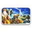 1 oz Silver Colorized Bar - Illustrated Journey of the Wise Men