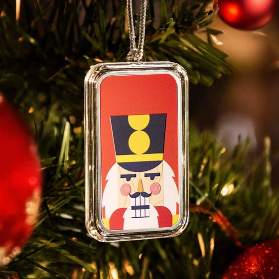 1 oz Silver Colorized Bar - Joyful and Serious Nutcrackers 1 oz Silver Colorized Bar - Joyful and Serious Nutcrackers