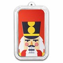 1 oz Silver Colorized Bar - Joyful and Serious Nutcrackers