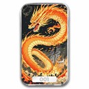 1 oz Silver Colorized Bar - Lucky Dragon (Huoyan)