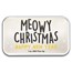 1 oz Silver Colorized Bar - Meowy Christmas & Happy New Year