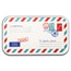 1 oz Silver Colorized Bar - Merry Christmas Postcard