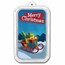 1 oz Silver Colorized Bar - Merry Christmas Sleigh
