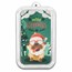 1 oz Silver Colorized Bar - Merry Woofmas Festive Doggy