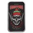 1 oz Silver Colorized Bar - Naughty Elf Merry Christmas