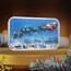 1 oz Silver Colorized Bar - Santa's Sleigh and Eight Reindeer