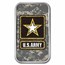 1 oz Silver Colorized Bar - U.S. Army Logo ACU (In TEP)