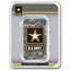 1 oz Silver Colorized Bar - U.S. Army Logo ACU (In TEP)