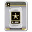 1 oz Silver Colorized Bar - U.S. Army Logo (In TEP)