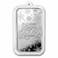 1 oz Silver Colorized Bar - Warmest Wishes Gnome