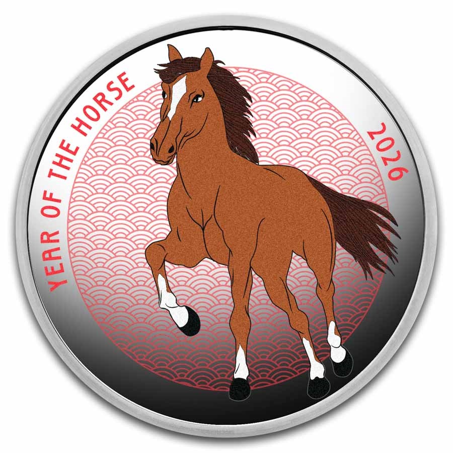 1 oz Silver Colorized Proof - 2026 Year of the Horse (Series 2)